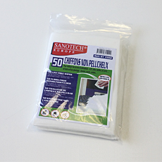 Sachet de 50 chiffons blancs Optique